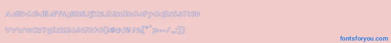 RmPlaytime3D Font – Blue Fonts on Pink Background