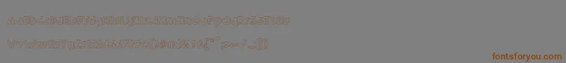 fuente RmPlaytime3D – Fuentes Marrones Sobre Fondo Gris