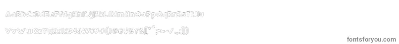 RmPlaytime3D Font – Gray Fonts on White Background