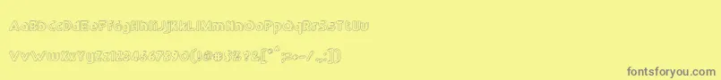 fuente RmPlaytime3D – Fuentes Grises Sobre Fondo Amarillo