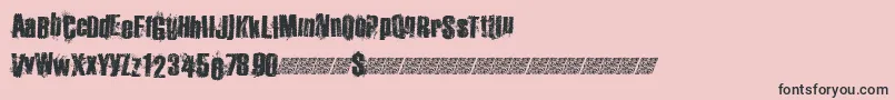 Hipsterbike-Schriftart – Schwarze Schriften auf rosa Hintergrund