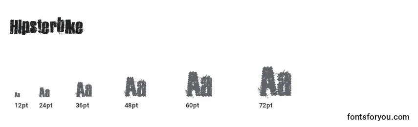 Hipsterbike Font Sizes