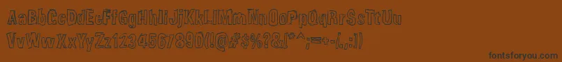 Подробнее о шрифте Weirdmoj Шрифт Weirdmoj – чёрные шрифты на коричневом фоне