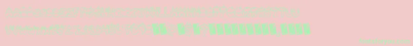 Tastysundae Font – Green Fonts on Pink Background