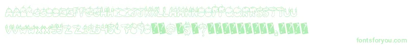 Tastysundae Font – Green Fonts on White Background