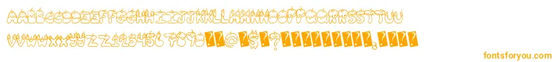 Tastysundae Font – Orange Fonts on White Background