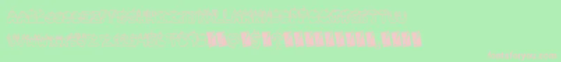 Tastysundae Font – Pink Fonts on Green Background