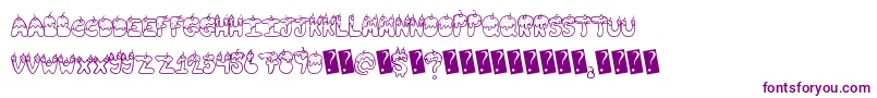 Tastysundae-fontti – violetit fontit