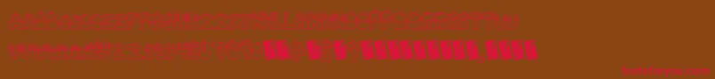 Tastysundae Font – Red Fonts on Brown Background