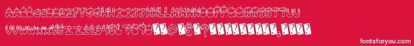 Tastysundae Font – White Fonts on Red Background