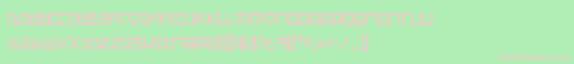 Police KoboldCondensed – polices roses sur fond vert