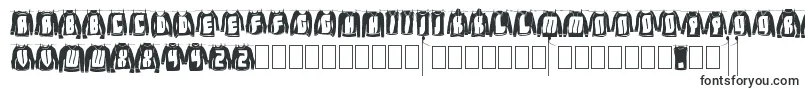 LaundryDay Font – Black Fonts on White Background