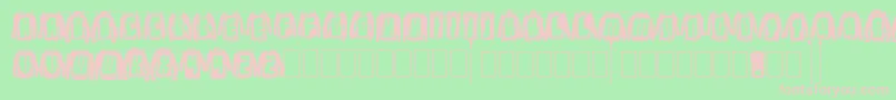 LaundryDay Font – Pink Fonts on Green Background