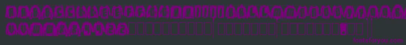 LaundryDay Font – Purple Fonts on Black Background