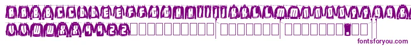 LaundryDay Font – Purple Fonts on White Background
