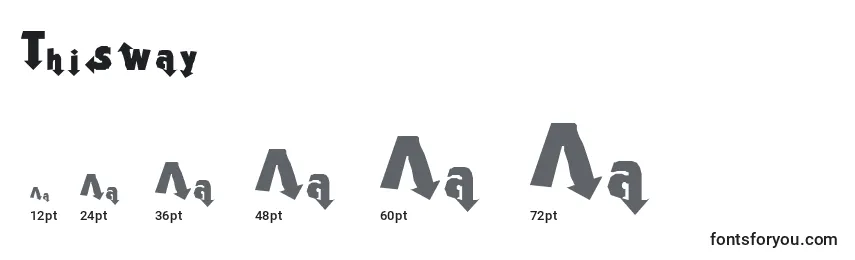 Thisway Font Sizes