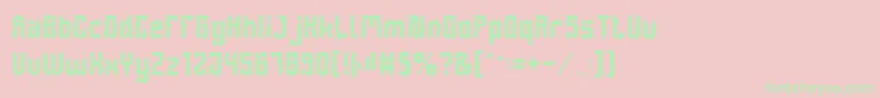 DayakShield Font – Green Fonts on Pink Background