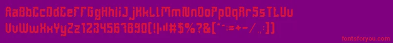 DayakShield Font – Red Fonts on Purple Background