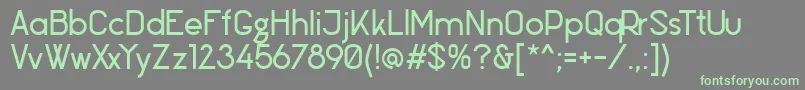 Coconutexpress01Trial Font – Green Fonts on Gray Background
