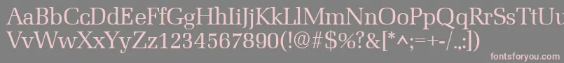 MarseilleRegular Font – Pink Fonts on Gray Background