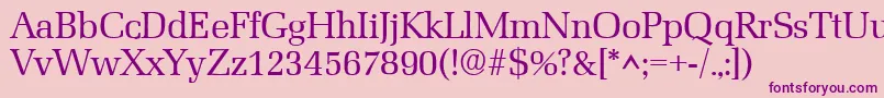 MarseilleRegular Font – Purple Fonts on Pink Background