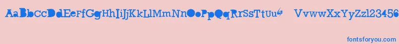 GycentiumGoespop Font – Blue Fonts on Pink Background