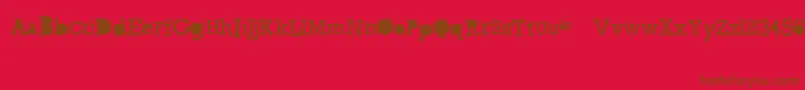 GycentiumGoespop Font – Brown Fonts on Red Background