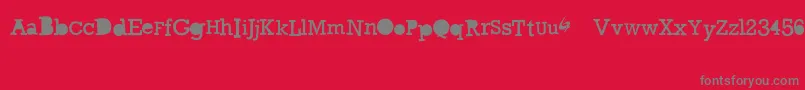 GycentiumGoespop Font – Gray Fonts on Red Background