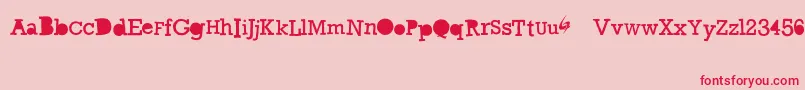 GycentiumGoespop Font – Red Fonts on Pink Background