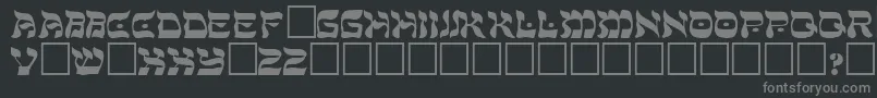 Шрифт ShalomRegular – серые шрифты на чёрном фоне