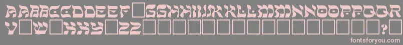 ShalomRegular-Schriftart – Rosa Schriften auf grauem Hintergrund