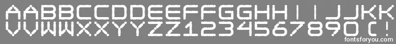 フォントEgotripfat – 灰色の背景に白い文字