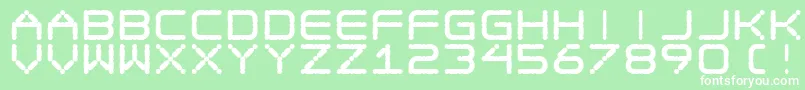 Egotripfat Font – White Fonts on Green Background