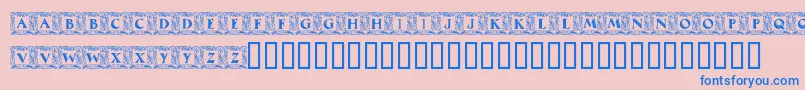 More about MaximilianAntiquaInitialen Font MaximilianAntiquaInitialen Font – Blue Fonts on Pink Background