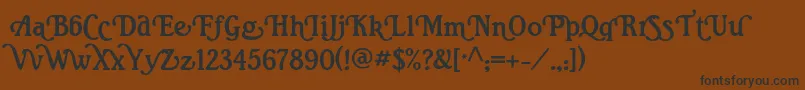 Ritasmithalt Font – Black Fonts on Brown Background