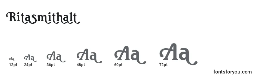 Ritasmithalt Font Sizes