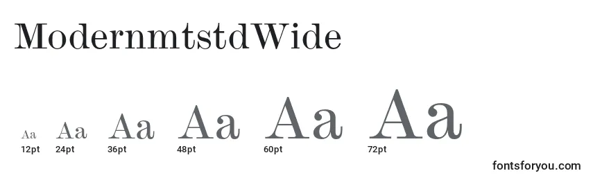 ModernmtstdWide Font Sizes