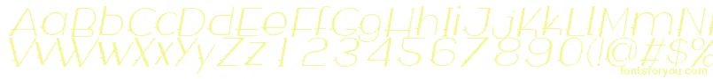 WabecoThinItalic Font – Yellow Fonts