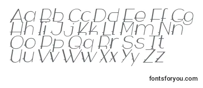 WabecoThinItalic Font