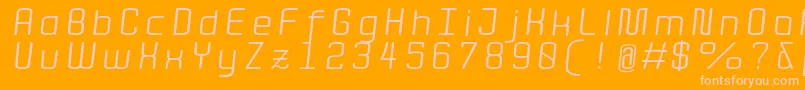 More about QuotaRegularitalicext. Font QuotaRegularitalicext. Font – Pink Fonts on Orange Background
