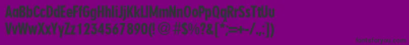 フォントNenacondbNormal – 紫の背景に黒い文字