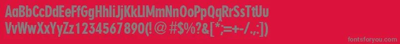 NenacondbNormal Font – Gray Fonts on Red Background