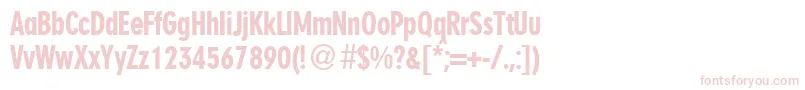 NenacondbNormal Font – Pink Fonts on White Background