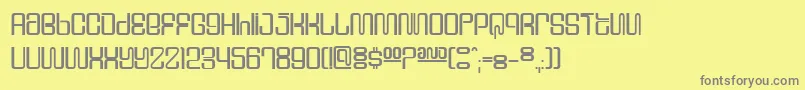 Supervix Font – Gray Fonts on Yellow Background