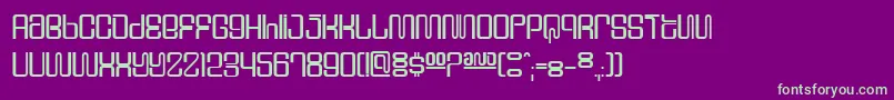 Supervix Font – Green Fonts on Purple Background