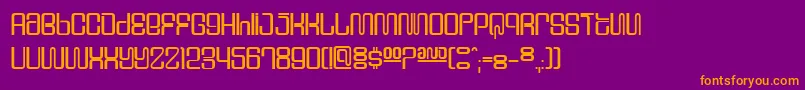 Supervix Font – Orange Fonts on Purple Background