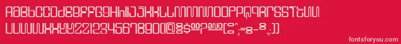 Supervix Font – Pink Fonts on Red Background