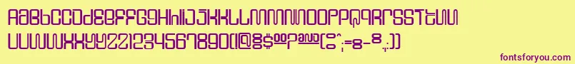 Supervix Font – Purple Fonts on Yellow Background