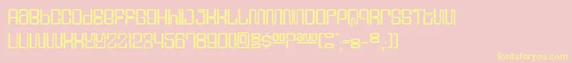 Supervix Font – Yellow Fonts on Pink Background