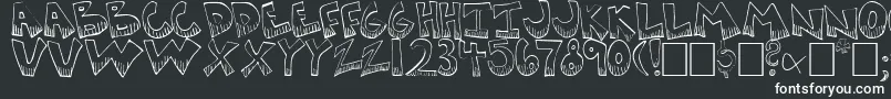 Шрифт Krazyk1 – белые шрифты